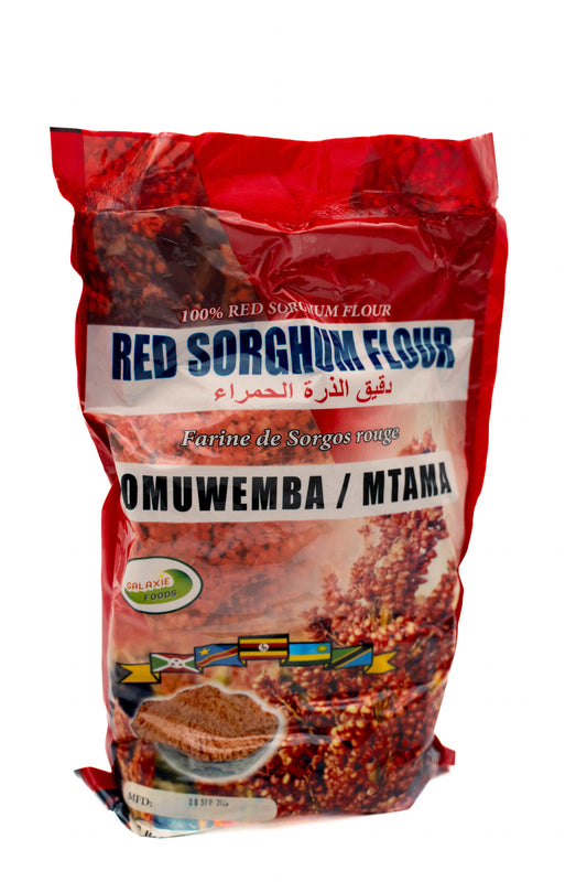 Red Sogagham Flour, Omuwemba, Mtama, Farine de sogos rouge